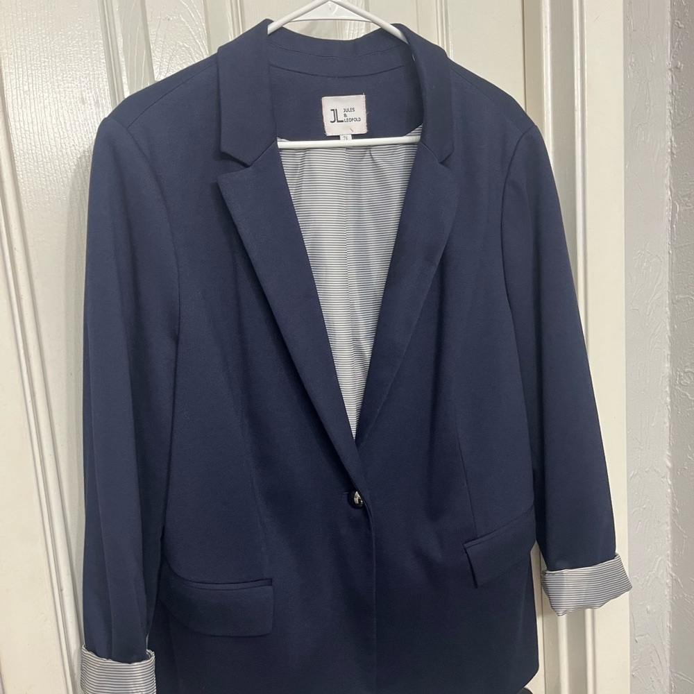 Jules & Leopold Navy Blazer